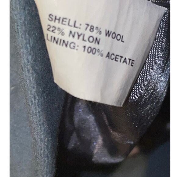 Gap Teal Zip n Toggle Y2K Pea Coat size Medium - Picture 5 of 10